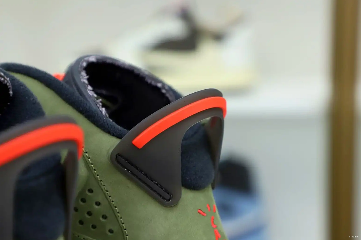 Kimikick TRAVIS RETRO JORDAN AIR X 6 SCOTT 'OLIVE' 0422